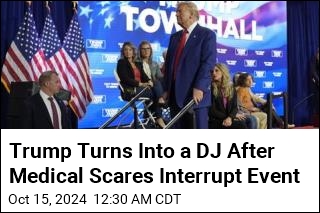 Trump Turns Into a DJ After Medical Scares Interrupt Event