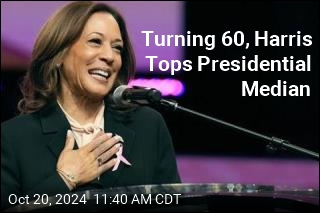 Turning 60, Harris Refers More to Trump&#39;s Age