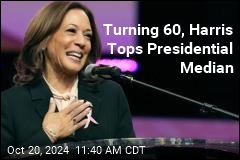 Turning 60, Harris Refers More to Trump&#39;s Age