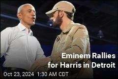 Eminem Rallies for Harris in Detroit