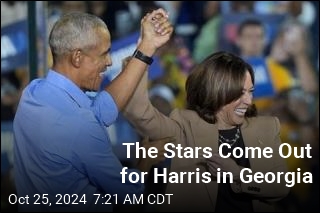 The Stars Come Out for Harris in Georgia