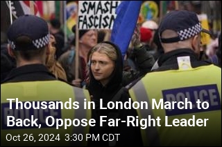 Anti-Racism Demonstrators Counter Far Right in London