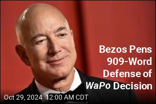 Bezos Pens 909-Word Defense of WaPo Decision