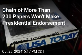 Biggest US Newspaper Chain Won&#39;t Endorse a Candidate