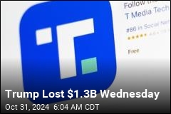 Trump Loses $1.3B in a Day