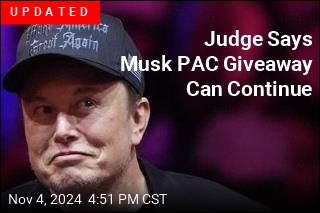 Musk PAC Giving Millions Away Says Winners Aren&#39;t Random