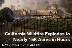 Winds Whip California Wildfire to Nearly 15K Acres in Hours