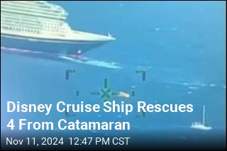 Disney Cruise Ship Rescues 4 From Catamaran