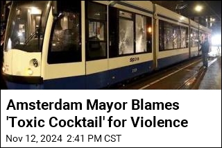 Tram Burned in Latest Amsterdam Unrest