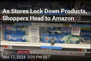 As Stores Lock Down Products, Shoppers Head to Amazon