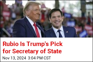 Rubio Is Trump&#39;s Pick for Secretary of State