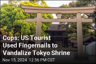 Cops: US Tourist Used Fingernails to Vandalize Tokyo Shrine