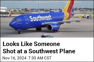 Looks Like Someone Shot at a Southwest Plane