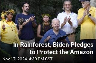 In Amazon, Biden Promises a Fight on Climate Change