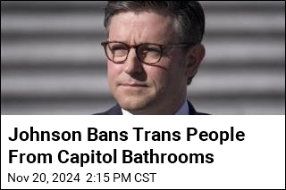 Johnson Bans Trans People From Capitol Bathrooms