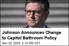 Johnson Bans Trans People From Capitol Bathrooms