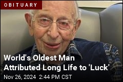 World&#39;s Oldest Man Attributed Long Life to &#39;Luck&#39;