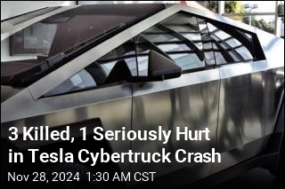 3 Killed, 1 Seriously Hurt in Tesla Cybertruck Crash