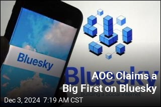 AOC Claims a Big First on Bluesky