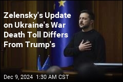 In 'Rare Update' on War, Zelensky Says 43K Ukraine Soldiers Have Died