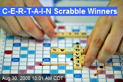 C-E-R-T-A-I-N Scrabble Winners