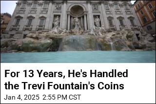 For 13 Years, He&#39;s Handled the Trevi Fountain&#39;s Coins