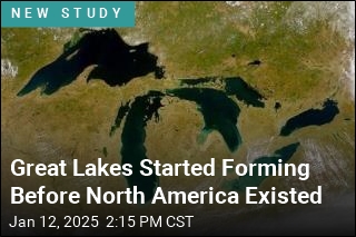 Great Lakes Started Forming Before North America Existed