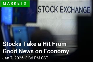 Stocks Slump After Good News on Economy