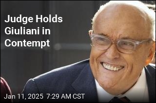 Judge Holds Giuliani in Contempt