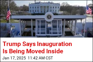 Trump Says Inauguration Is Being Moved Inside