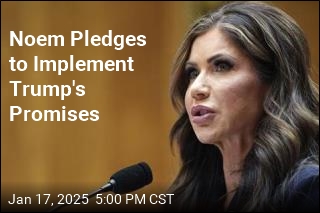 Noem Pledges to Implement Trump&#39;s Promises