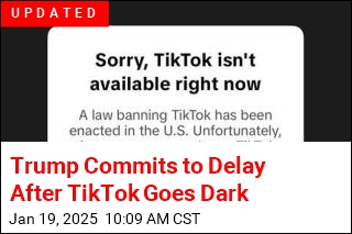 TikTok Goes Dark in the US, for Now