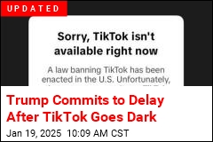 TikTok Goes Dark in the US, for Now