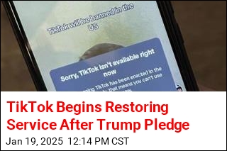 TikTok Begins Restoring Service After Trump Pledge