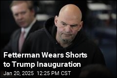 Fetterman Wears Hoodie, Shorts to Trump Inauguration