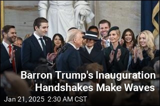 Barron Trump&#39;s Inauguration Handshakes Make Waves