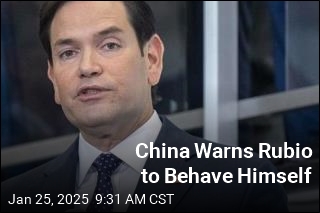 China Warns Marco Rubio to Behave Himself