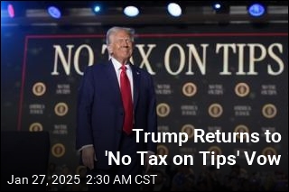 Trump Again Vows to Eliminate Taxes on Tips