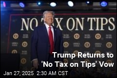 Trump Again Vows to Eliminate Taxes on Tips