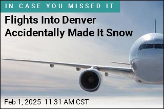 Commercial Flights Make It Snow in Denver