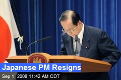 Japanese PM Resigns