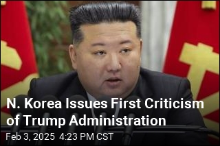 N. Korea Issues First Criticism of Trump Administration