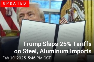 Trump: 25% Steel, Aluminum Tariffs Coming Monday