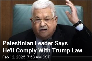 Palestinian Leader Says He&#39;ll Comply With Trump Law