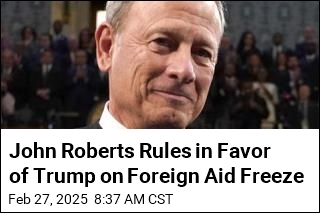 John Roberts Keeps Foreign Aid Freeze in Place