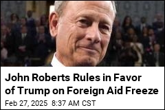 John Roberts Keeps Foreign Aid Freeze in Place