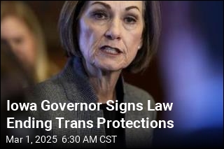 Iowa Governor Signs Law Ending Trans Protections