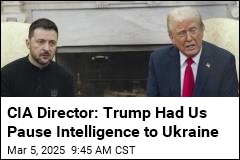 CIA Director: Trump Had Us Pause Intelligence to Ukraine