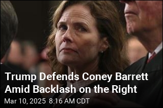 Trump Defends Coney Barrett Amid Backlash on the Right