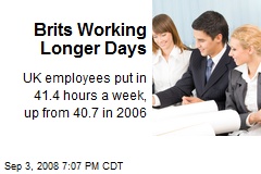 Brits Working Longer Days